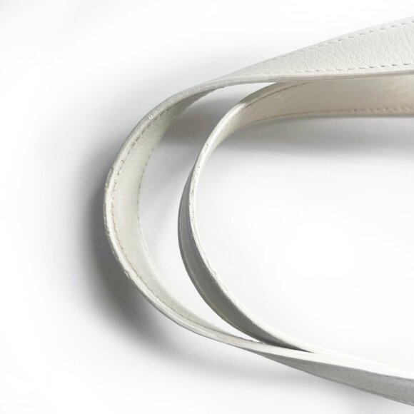 Authentic Christian Dior 2005 Spring White Leather Boston Bag - Picture 13 of 14